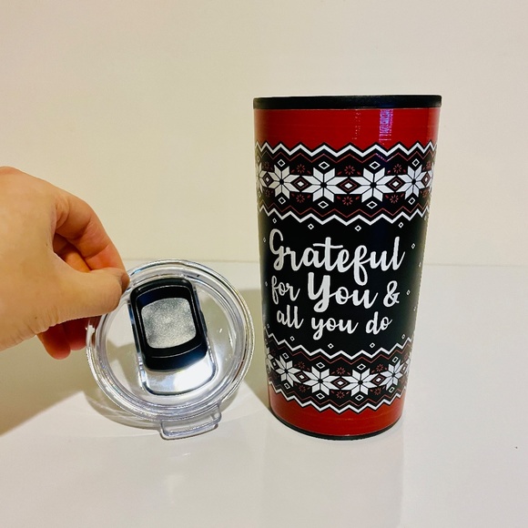 Scrabble Letter P Mug and Holiday Christmas Sweater Design Travel Mug Bundle - Picture 11 of 11